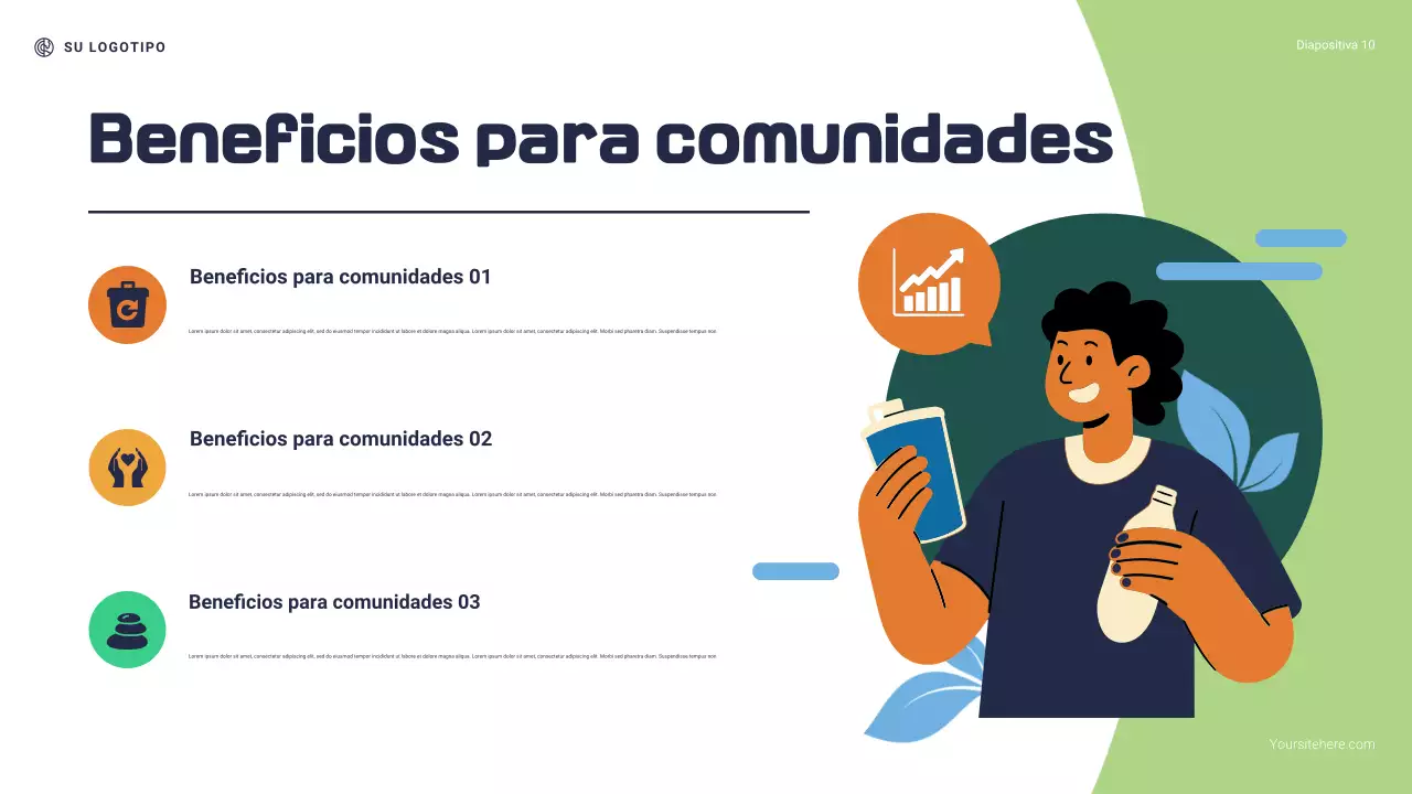 Presentación de Navy and Green Modern: Por qué es importante el reciclaje