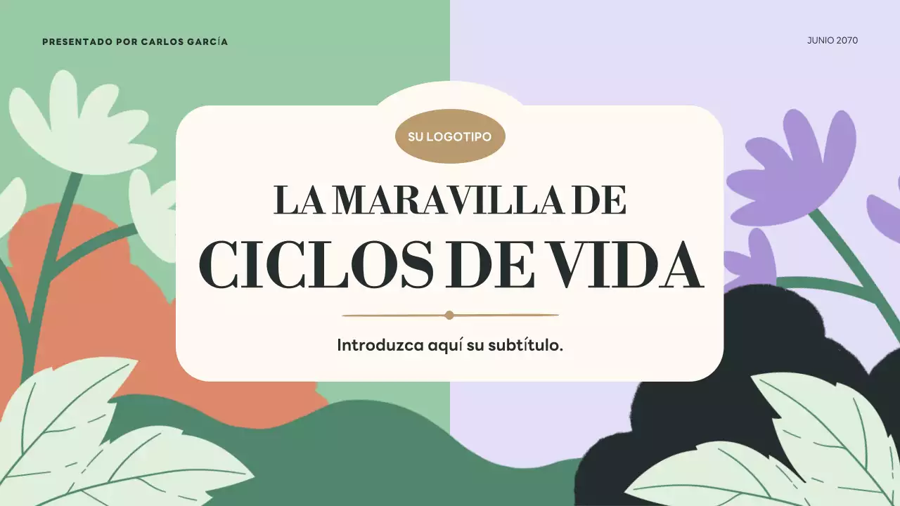 Presentación de los ciclos de vida botánicos verdes