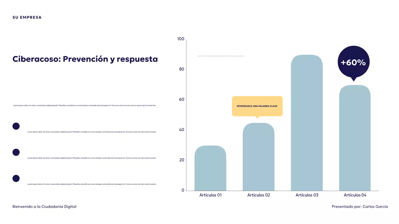 Presentación de la ciudadanía digital futurista azul