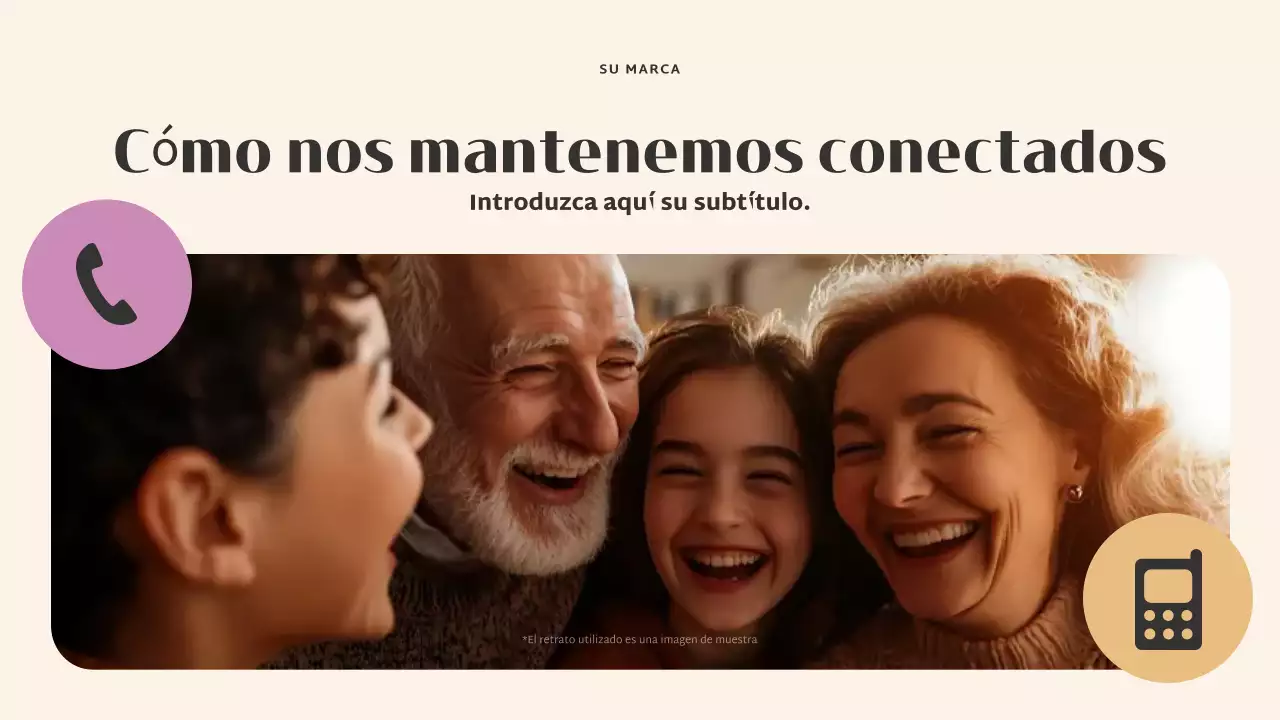 Presentación de la cultura elegante beige