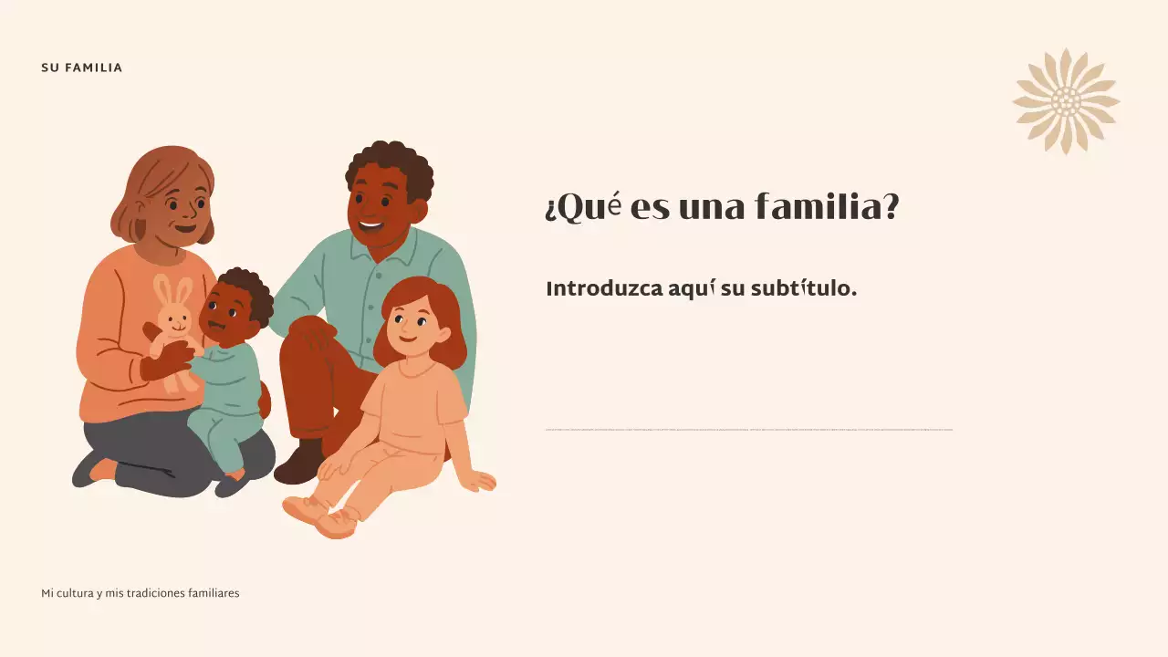 Presentación de la cultura elegante beige