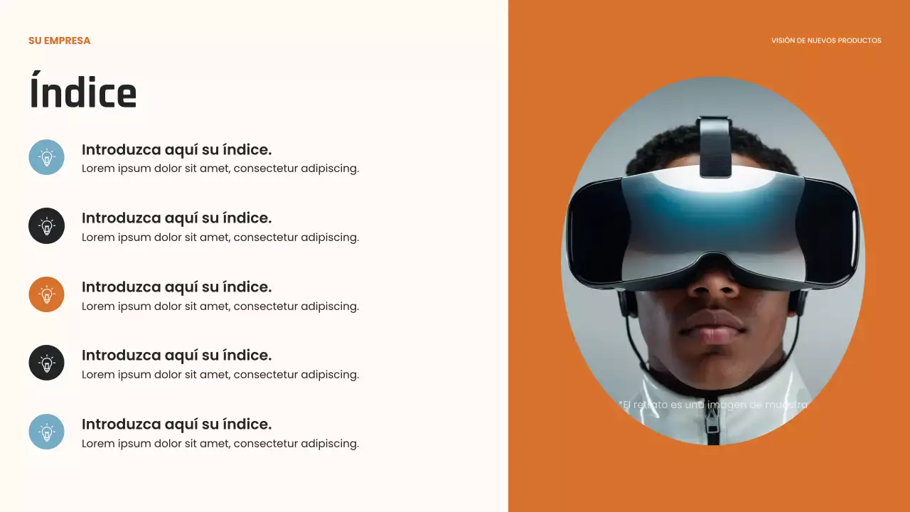 Presentación de innovación moderna negra