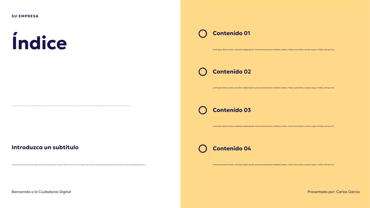 Presentación de la ciudadanía digital futurista azul