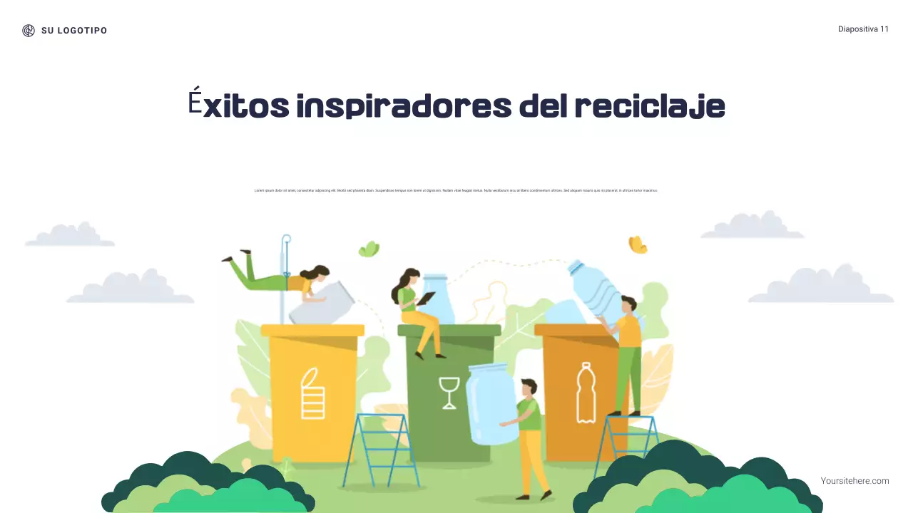 Presentación de Navy and Green Modern: Por qué es importante el reciclaje