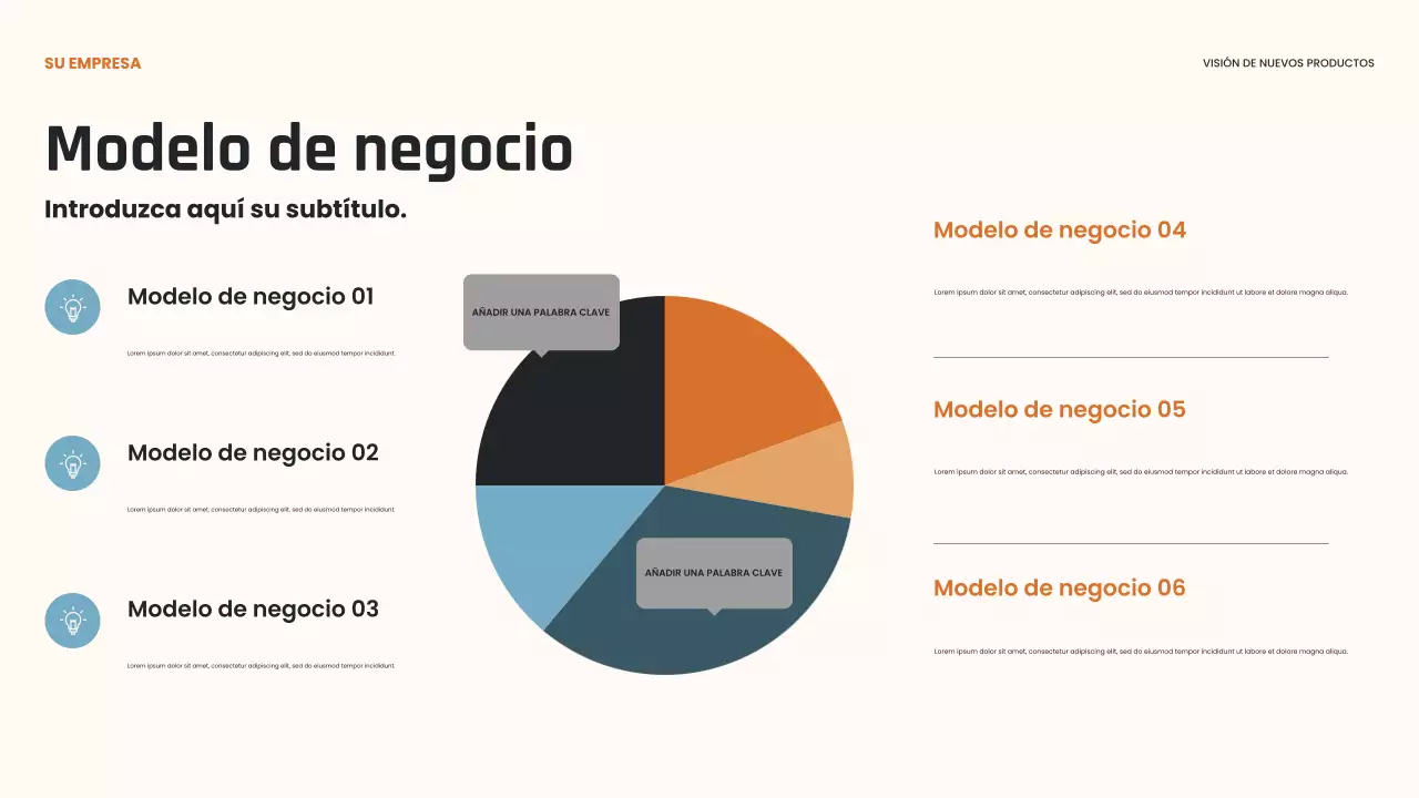 Presentación de innovación moderna negra