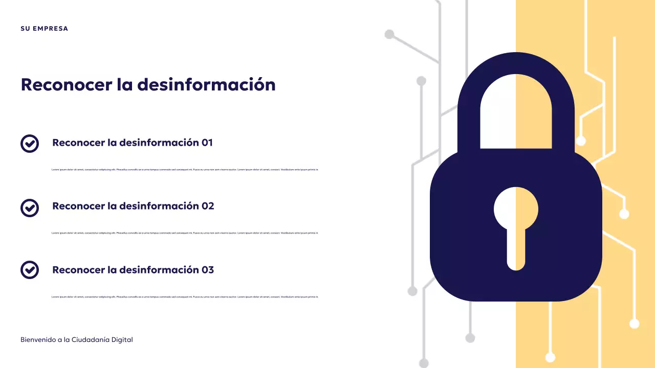 Presentación de la ciudadanía digital futurista azul