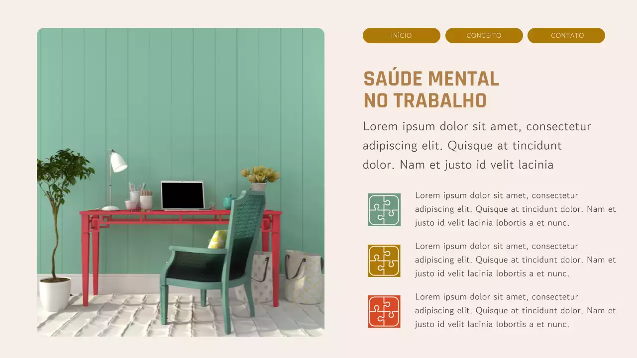 Apresentação de Layout de Equipe Moderna Amarela