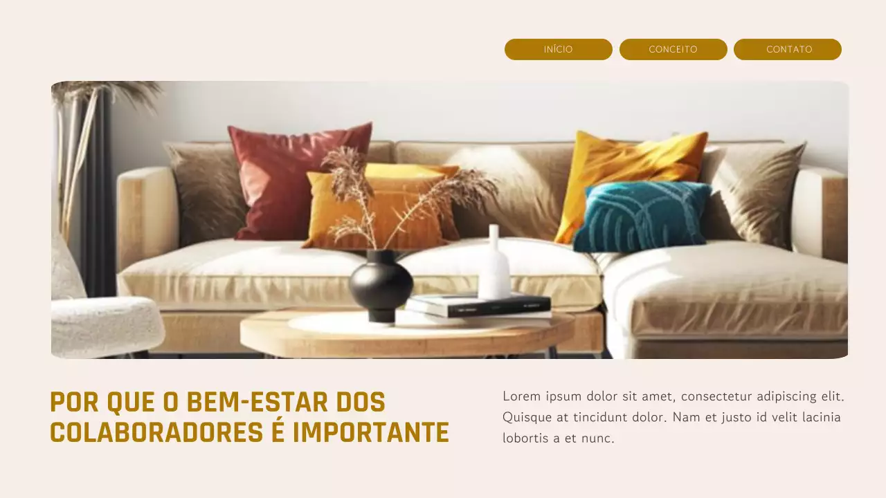 Apresentação de Layout de Equipe Moderna Amarela