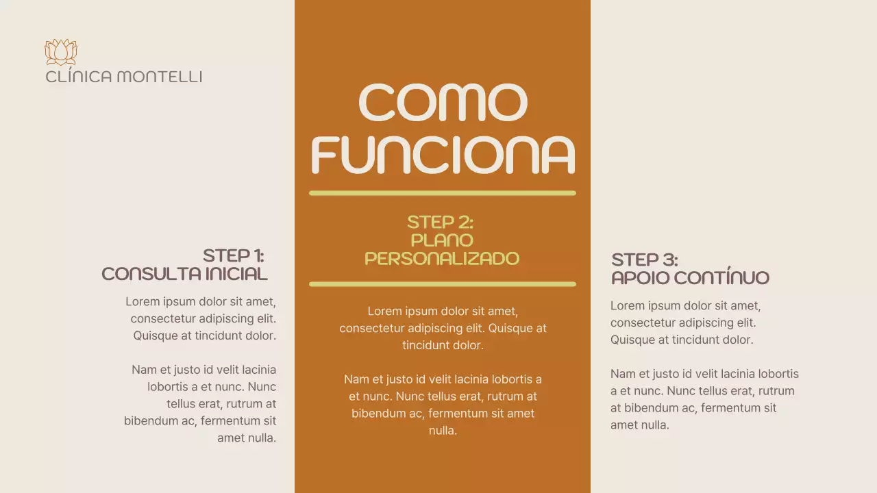 Apresentação de anúncio de saúde mental mínima bege