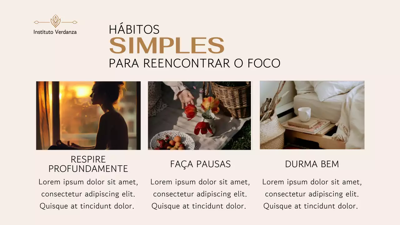 Apresentação do Guia de Bem-Estar Moderno Bege