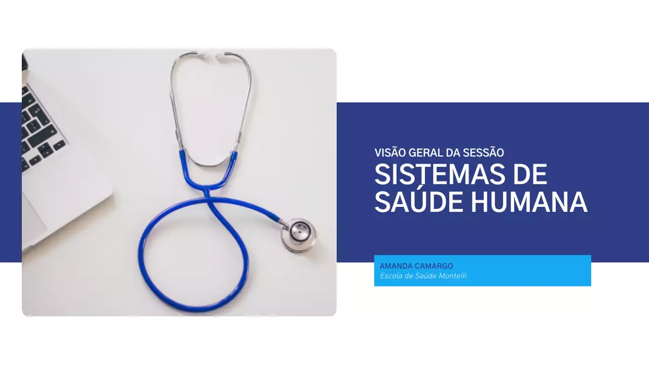 Apresentação Blue Modern Healthcare