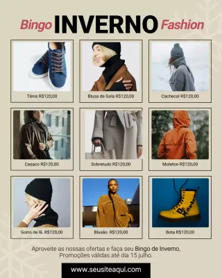 Postagem de promoção de moda moderna bege no Instagram