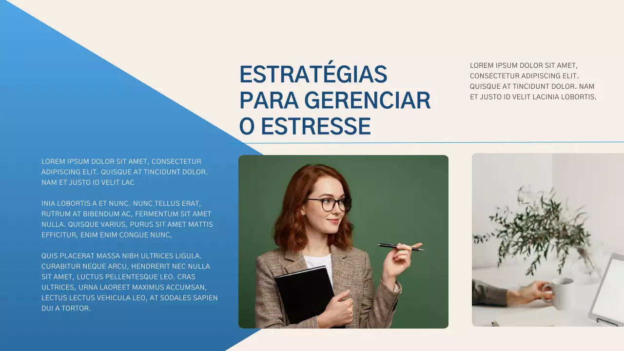 Apresentação do Guia do Funcionário Profissional Azul