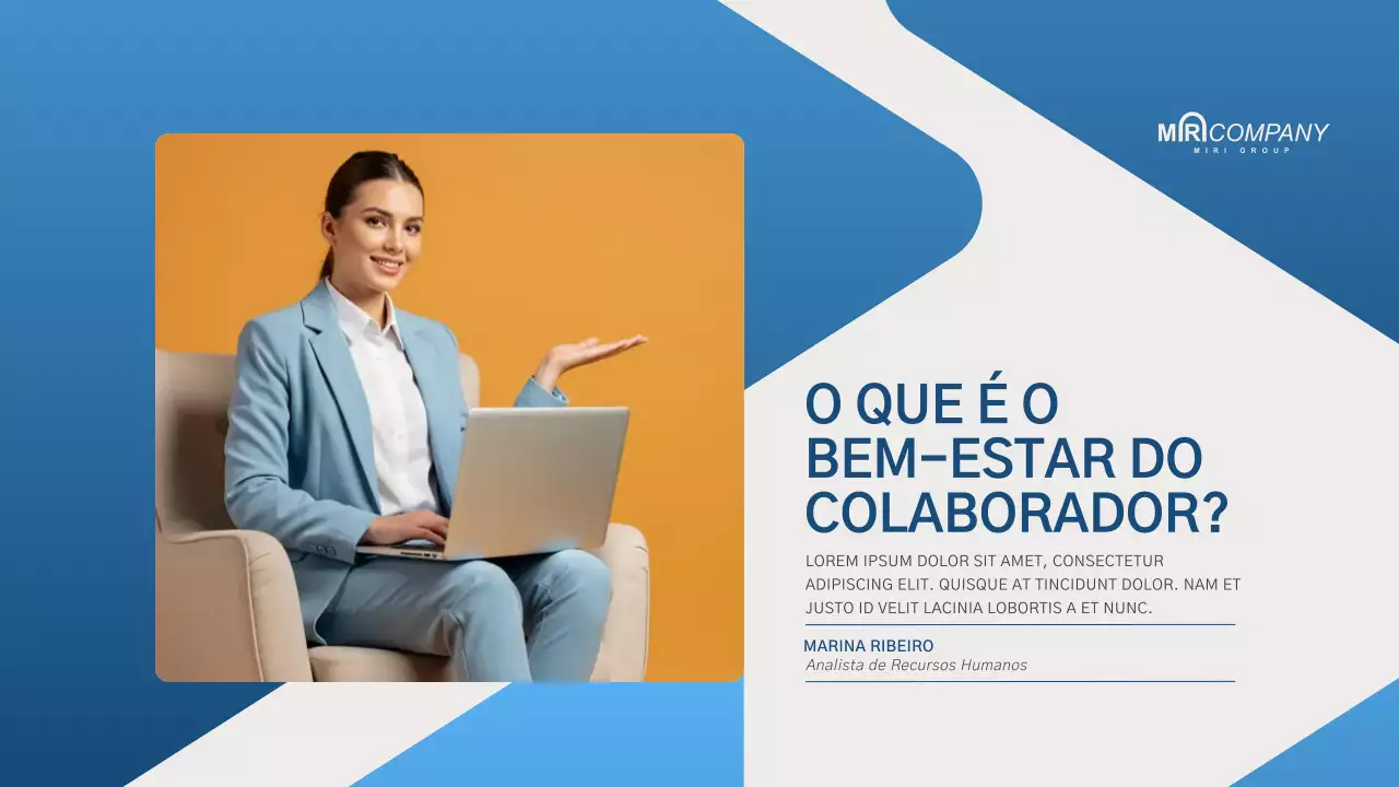 Apresentação do Guia do Funcionário Profissional Azul