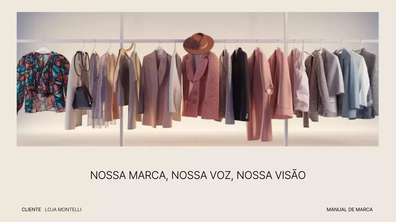 Apresentação do Manual de Moda Moderna Bege