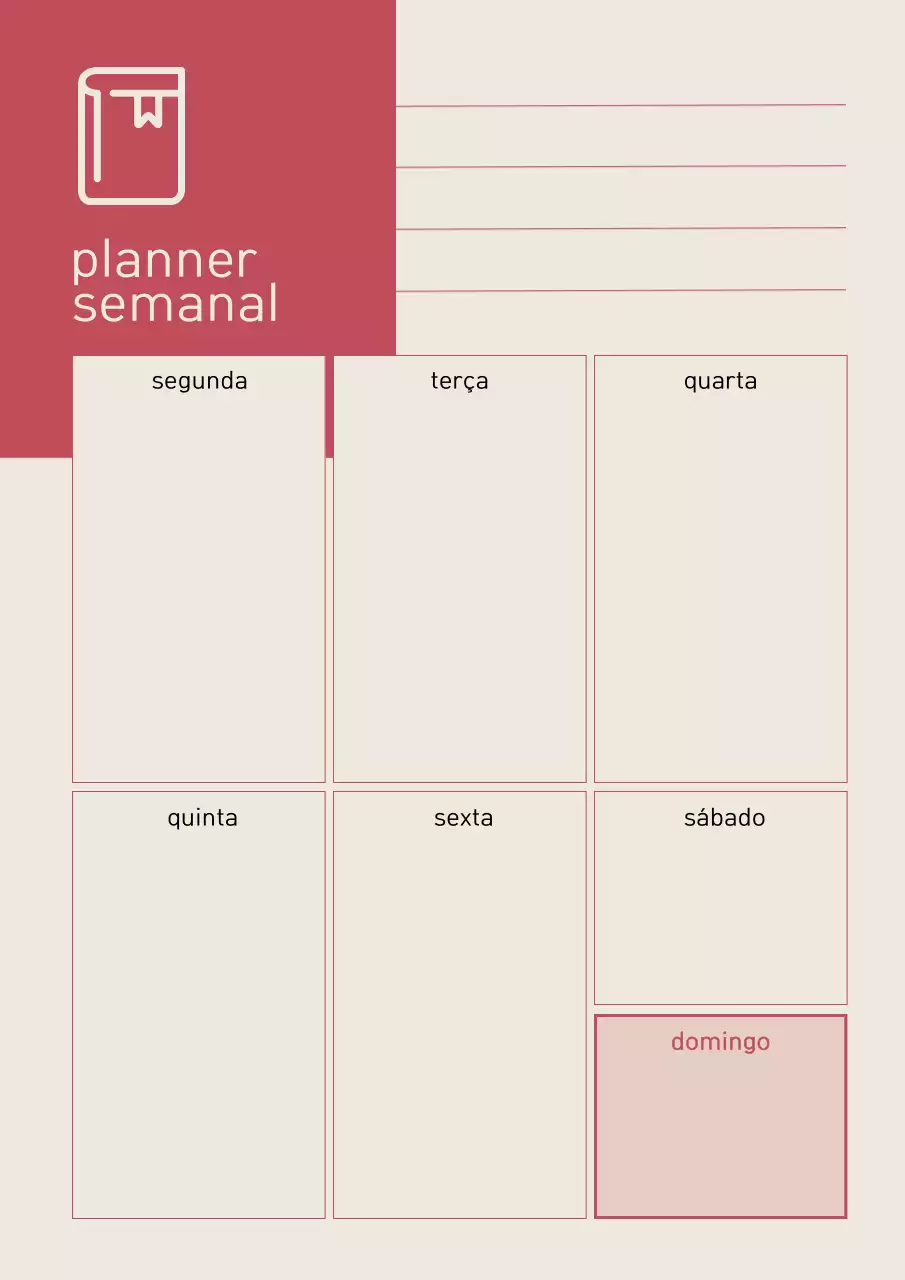 Cartaz de agendamento minimalista vermelho