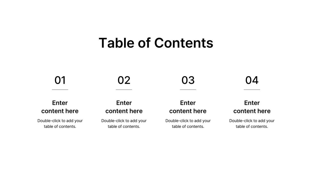 Basic Layout_Table of Contents_English