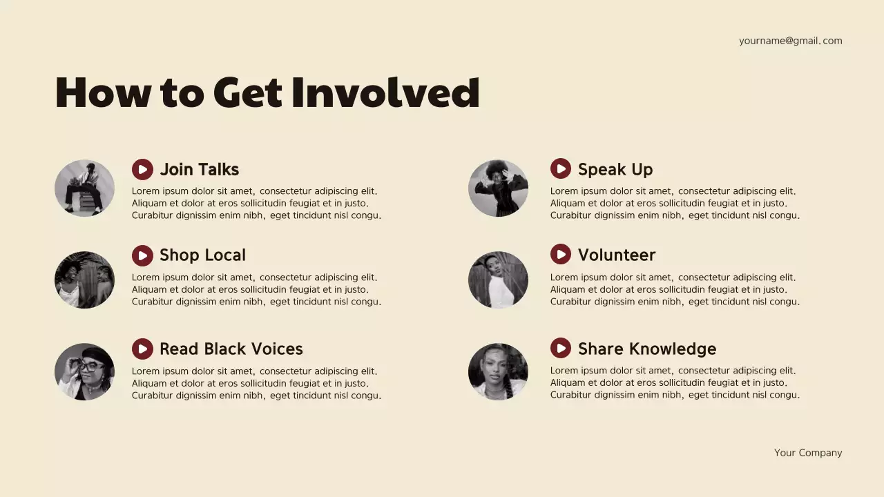 Maroon Geometric Black History Presentation