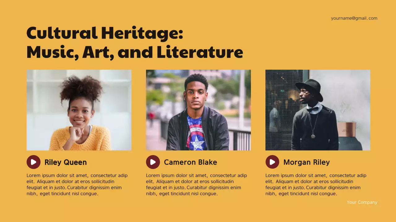 Maroon Geometric Black History Presentation