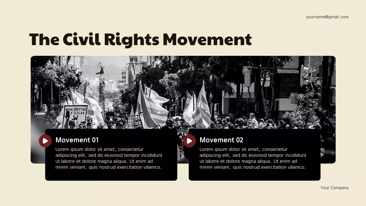 Maroon Geometric Black History Presentation