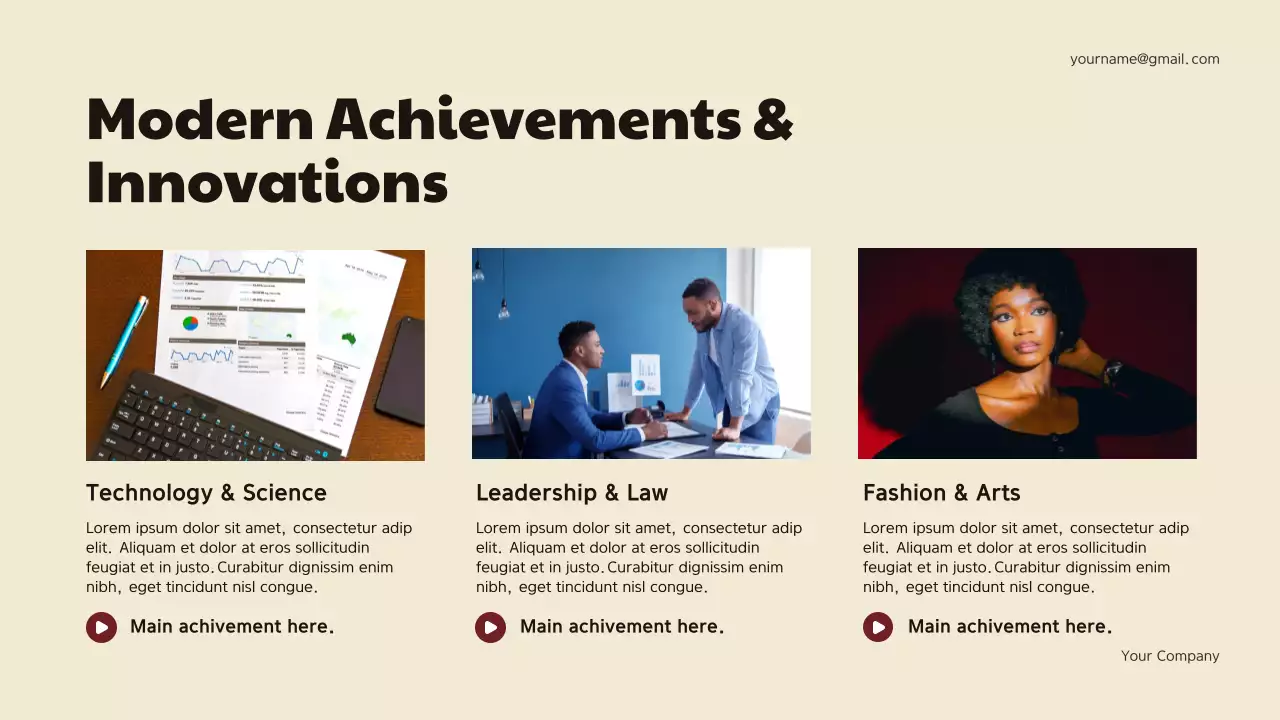 Maroon Geometric Black History Presentation