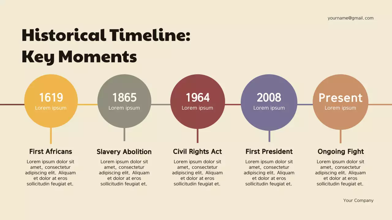 Maroon Geometric Black History Presentation