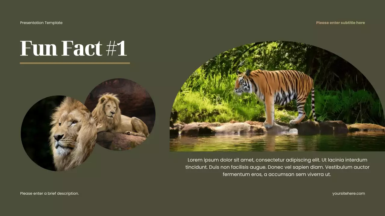 Brown Rustic Favorite Animal Presentation