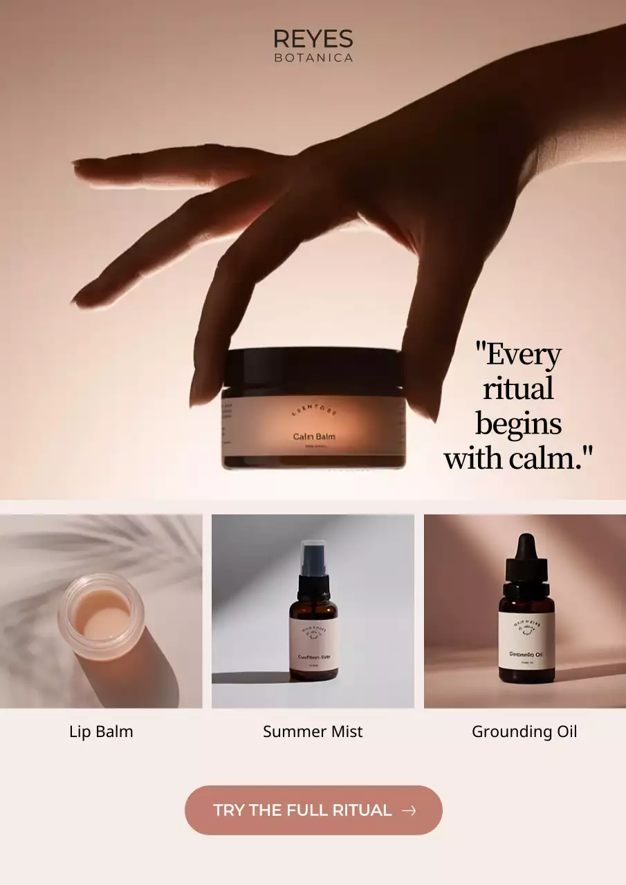 Beige Minimal Skincare Promotion