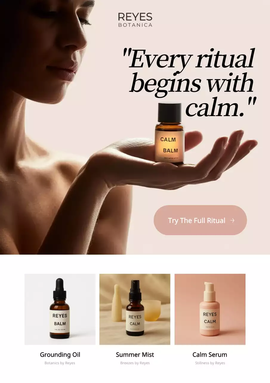 Beige Elegant Skincare Advertisement