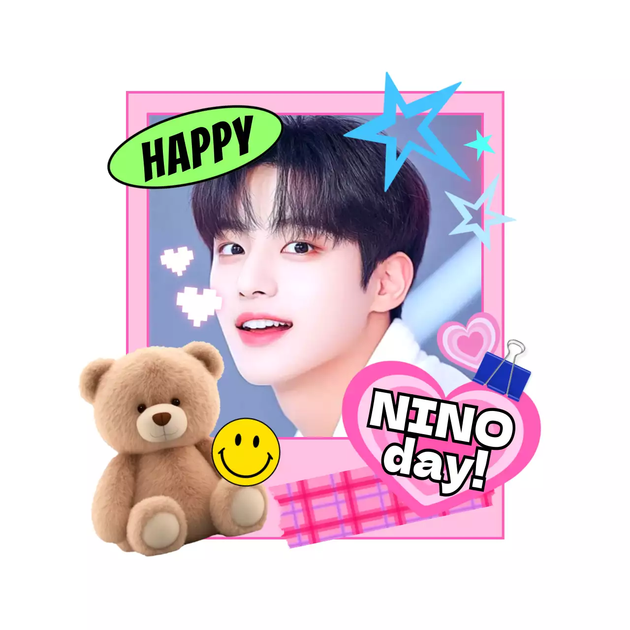 ピンク かわいい お祝い ポスター 推し活