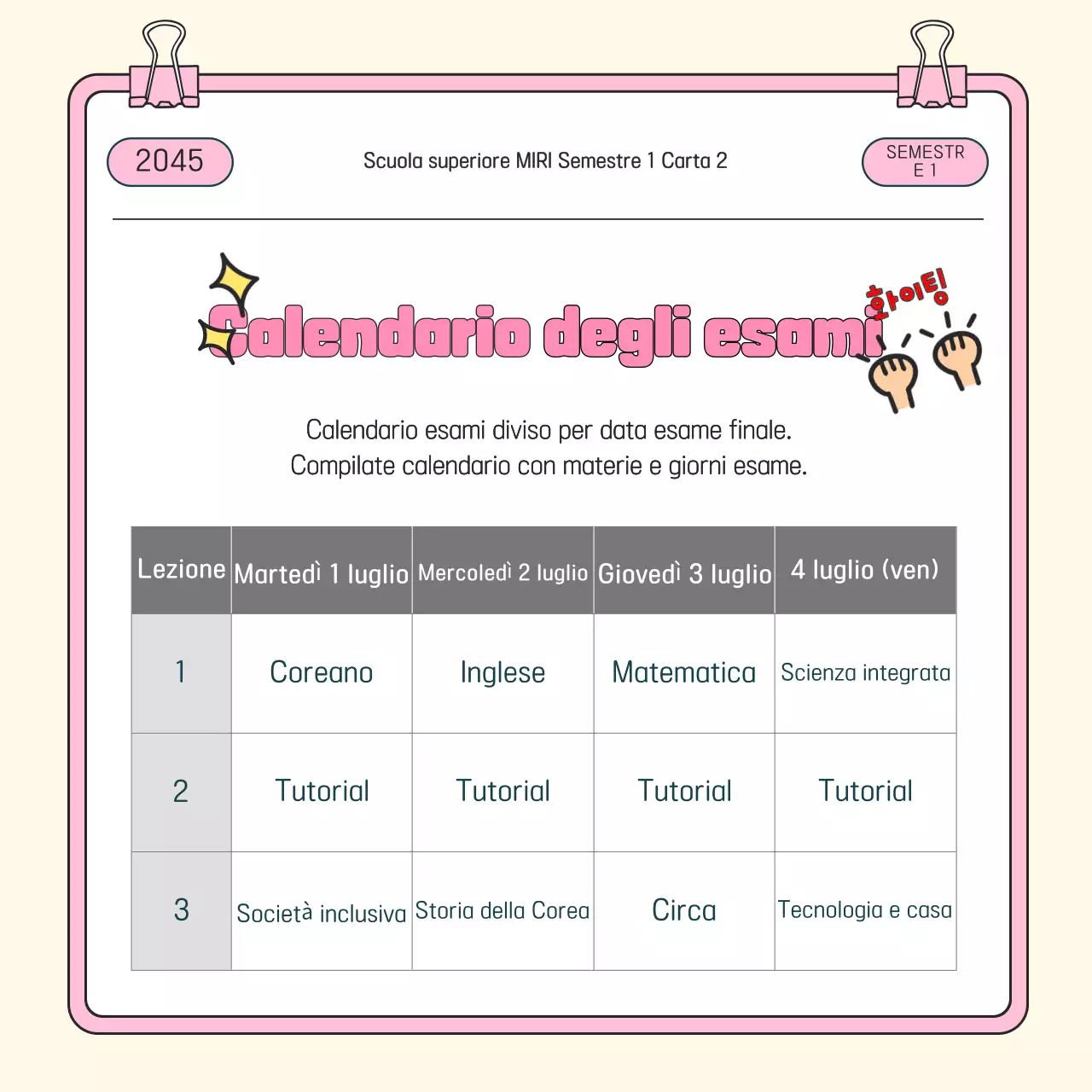 Guida al test Pink Baby