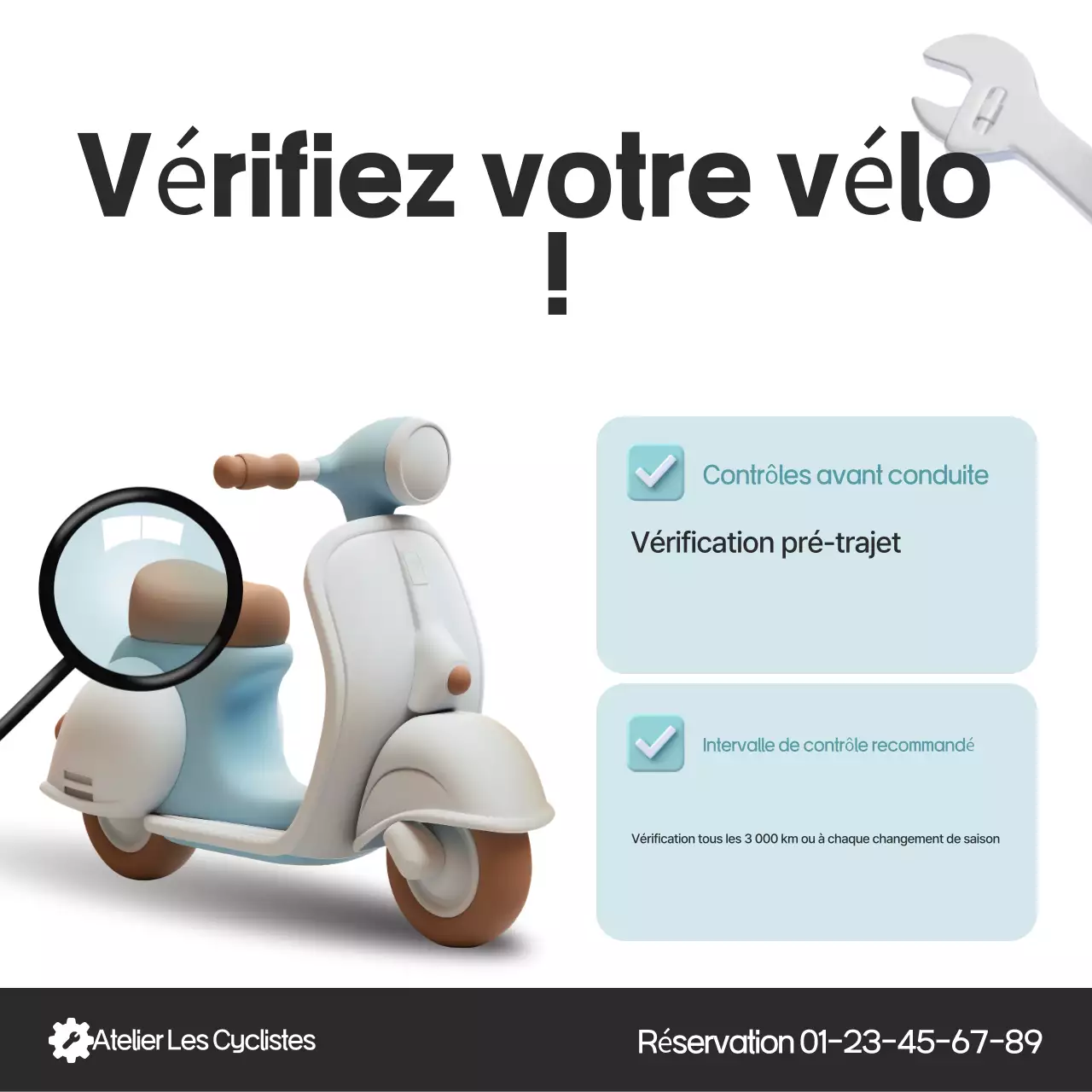 Guide d'entretien simple du vélo Sky Blue