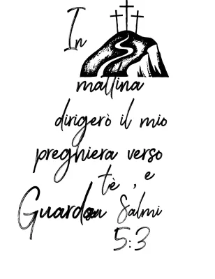 Versetti biblici semplici della Chiesa con la collina del Golgota