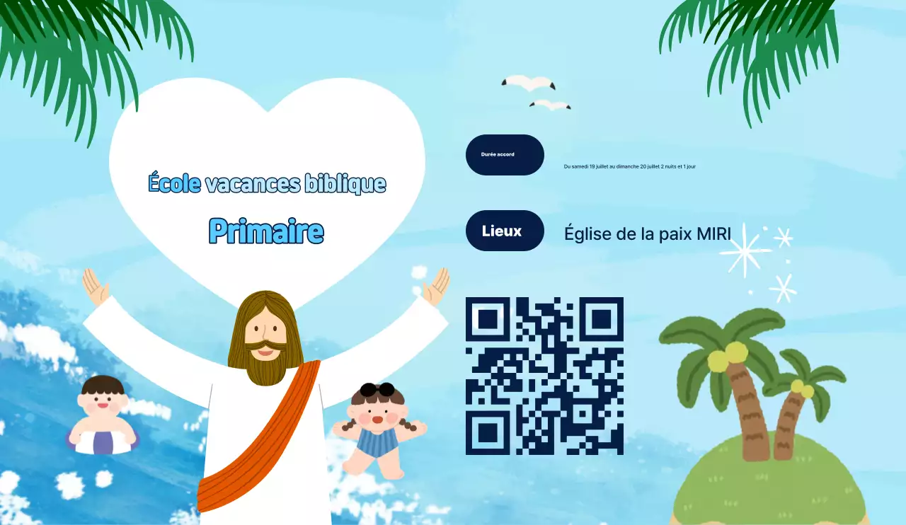 Guide de l'école biblique d'été Sky Blue Baby