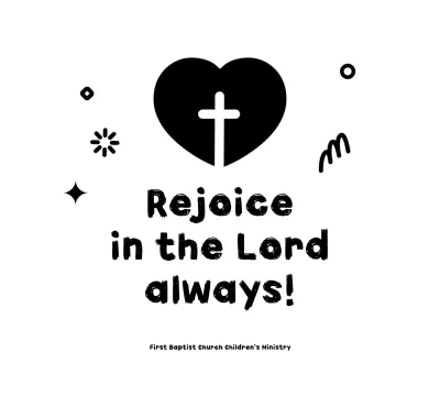 Promosi gereja sederhana dengan salib hati yang lucu