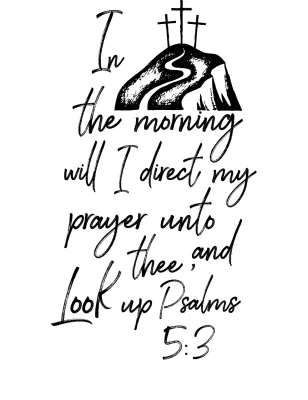 Barang Ayat Alkitab Gereja Sederhana dengan Bukit Golgota