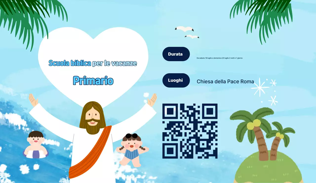 Guida alla scuola biblica estiva Sky Blue Baby