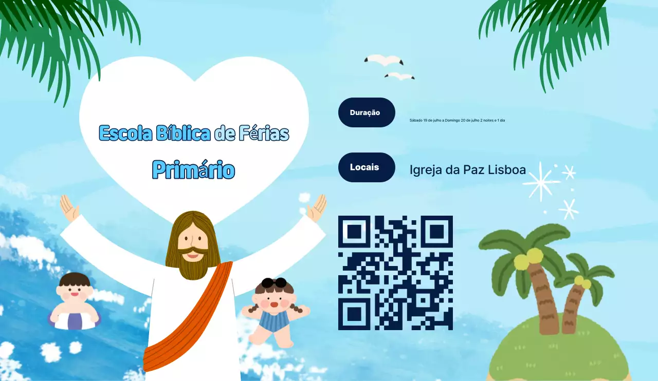 Guia da Escola Bíblica de Verão Sky Blue Baby