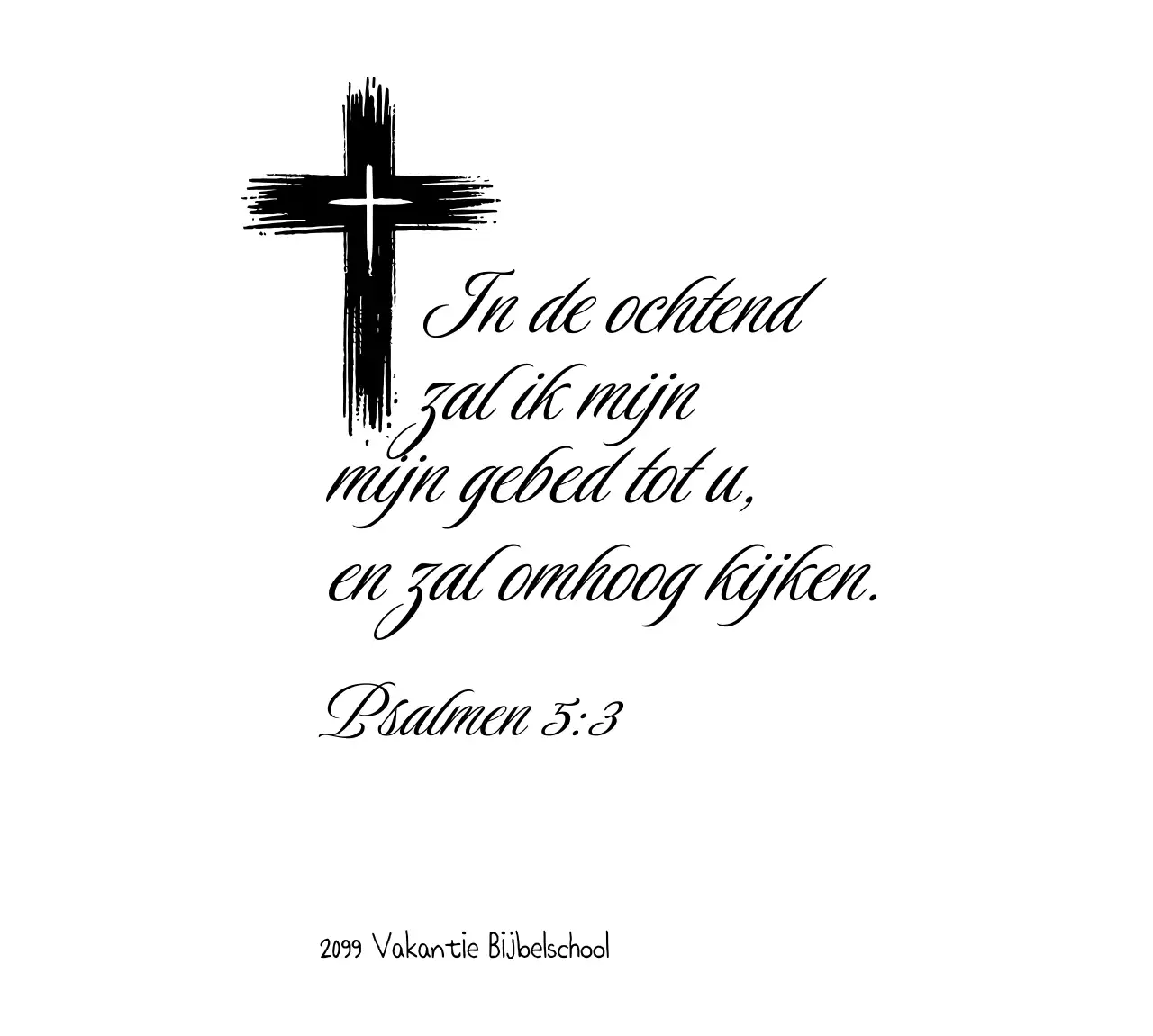 Eenvoudige Engelse kalligrafie Bijbelverzen