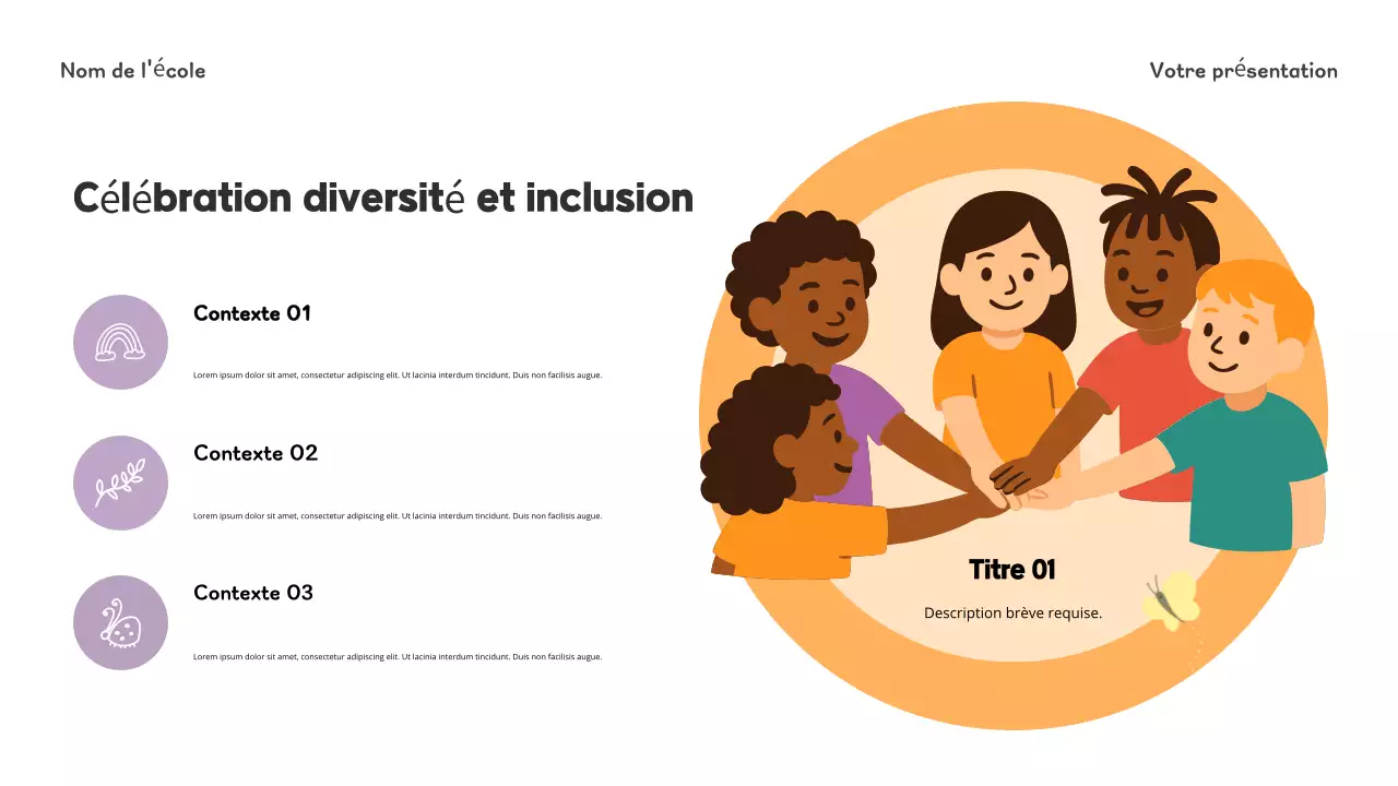 Présentation de l'école maternelle ludique bleue