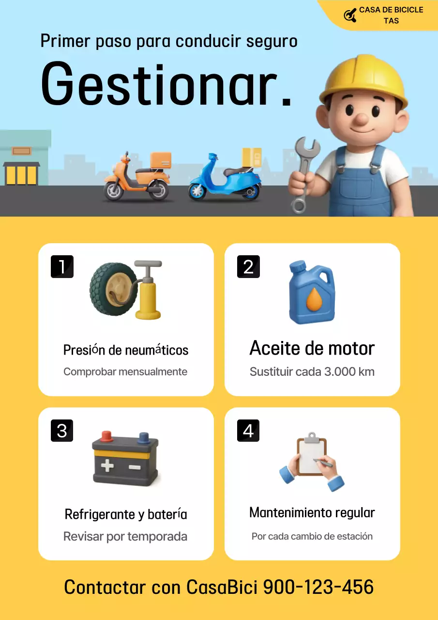 Guía sencilla de mantenimiento de bicicletas amarillas