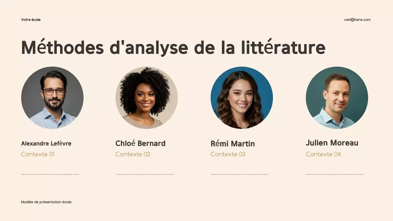 Présentation de l'éducation classique beige