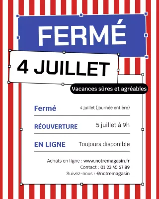 Publication Instagram annonçant la fermeture du festival Blue Neo-Brutalism