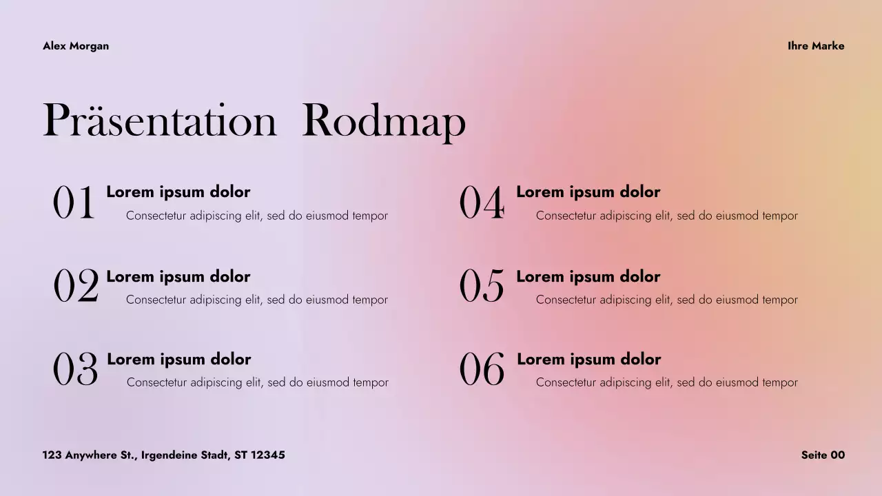 Lila abstrakter Tanz Präsentation