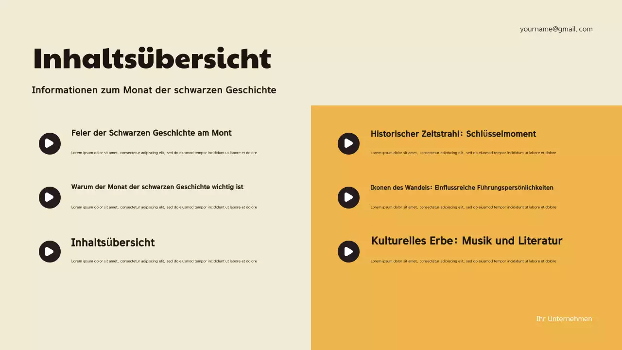 Ankündigung der Geschichte der kastanienbraunen Geometrie Präsentation