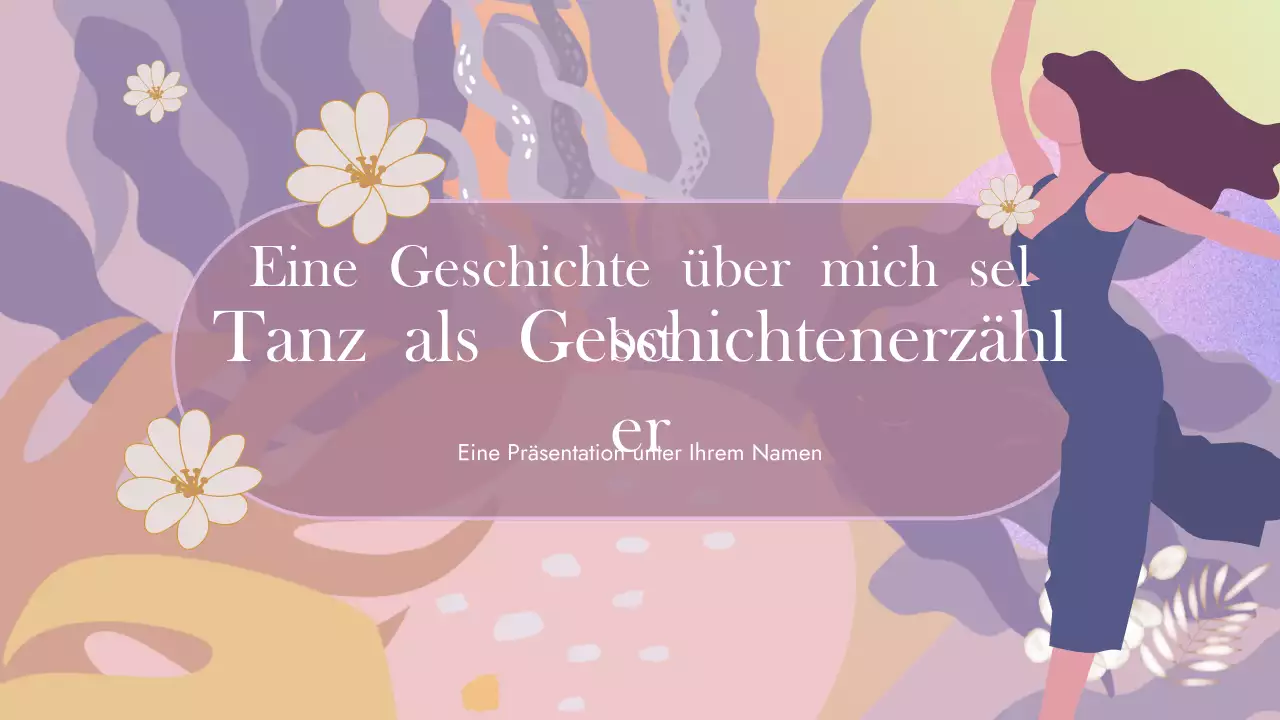 Lila abstrakter Tanz Präsentation