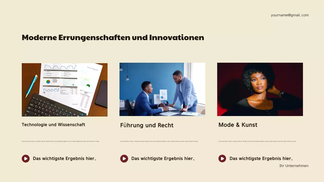 Ankündigung der Geschichte der kastanienbraunen Geometrie Präsentation