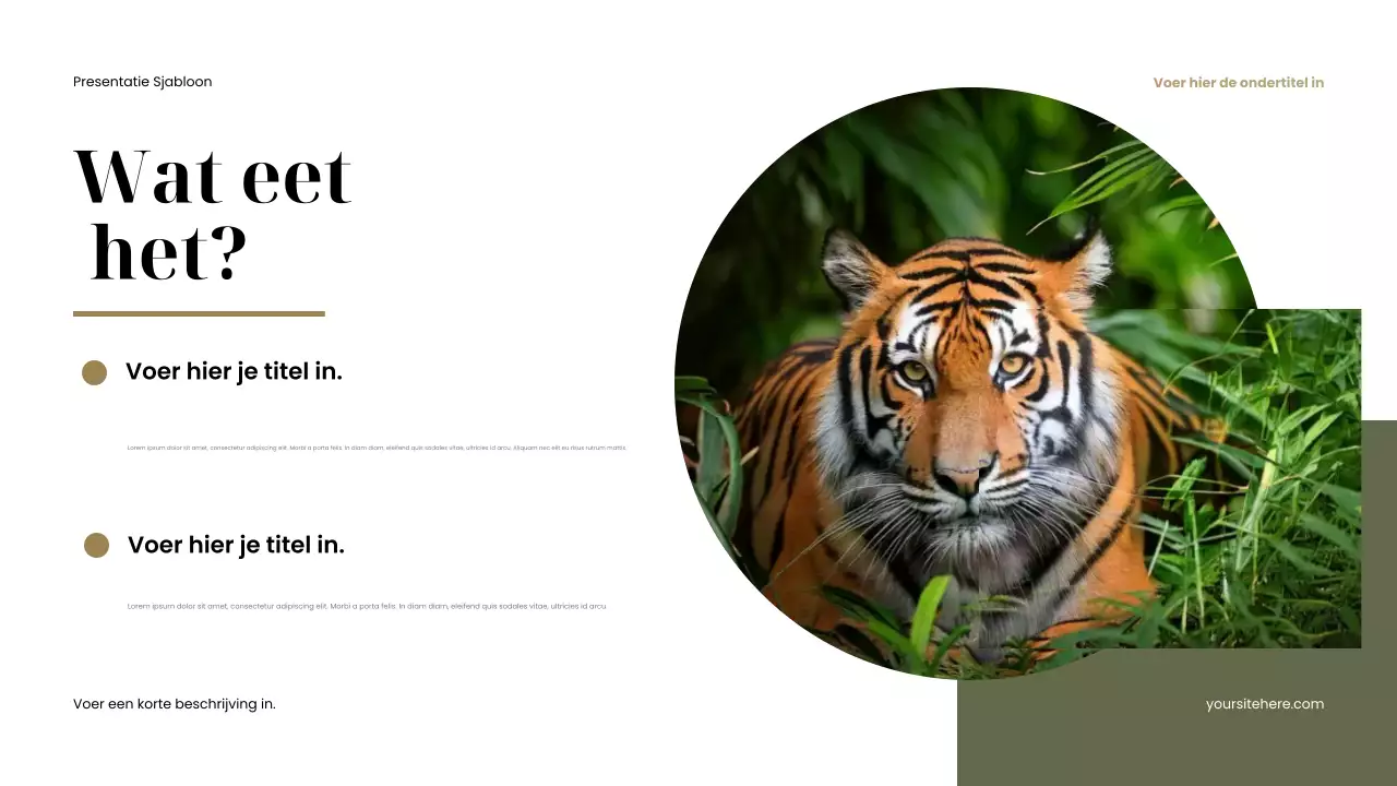 Bruine rustieke dierenpresentatie