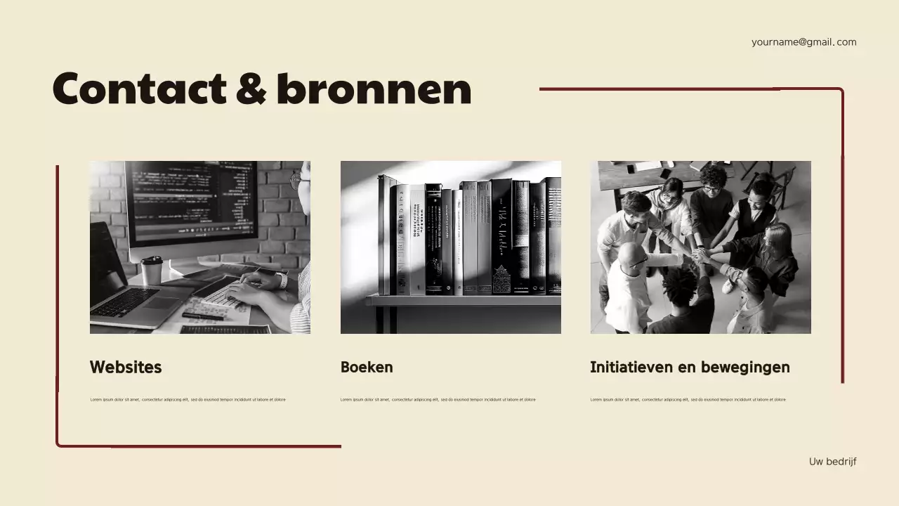 Presentatie over de aankondiging van de geschiedenis van de Maroon Geometric