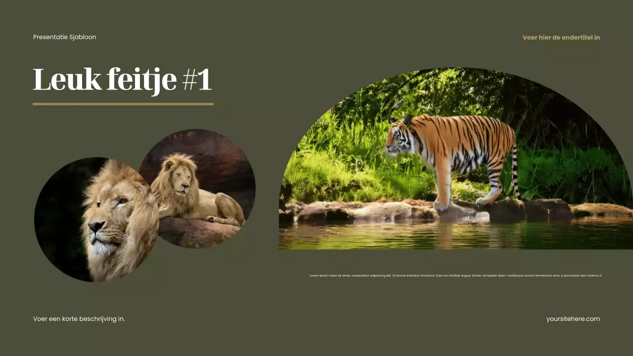 Bruine rustieke dierenpresentatie